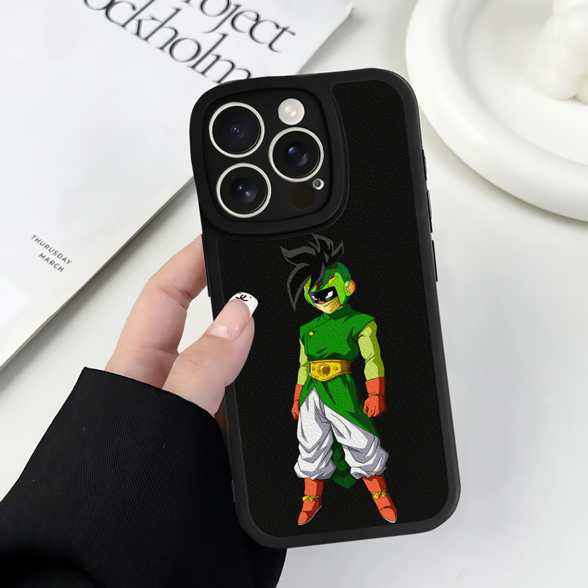 （画像用） ドラゴンボール DRAGON BALL 【iPhone 16シリーズ対応】シリコンスマホケース（レザー調） 材質：シリコン